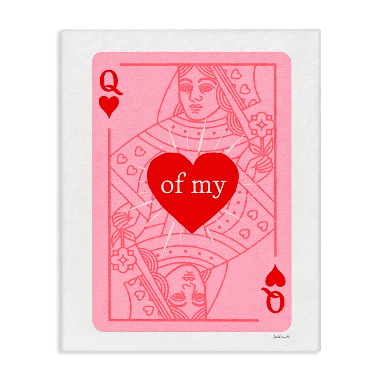 Stupell Industries Queen Of My Heart Canvas, design by Amanda Greenwood